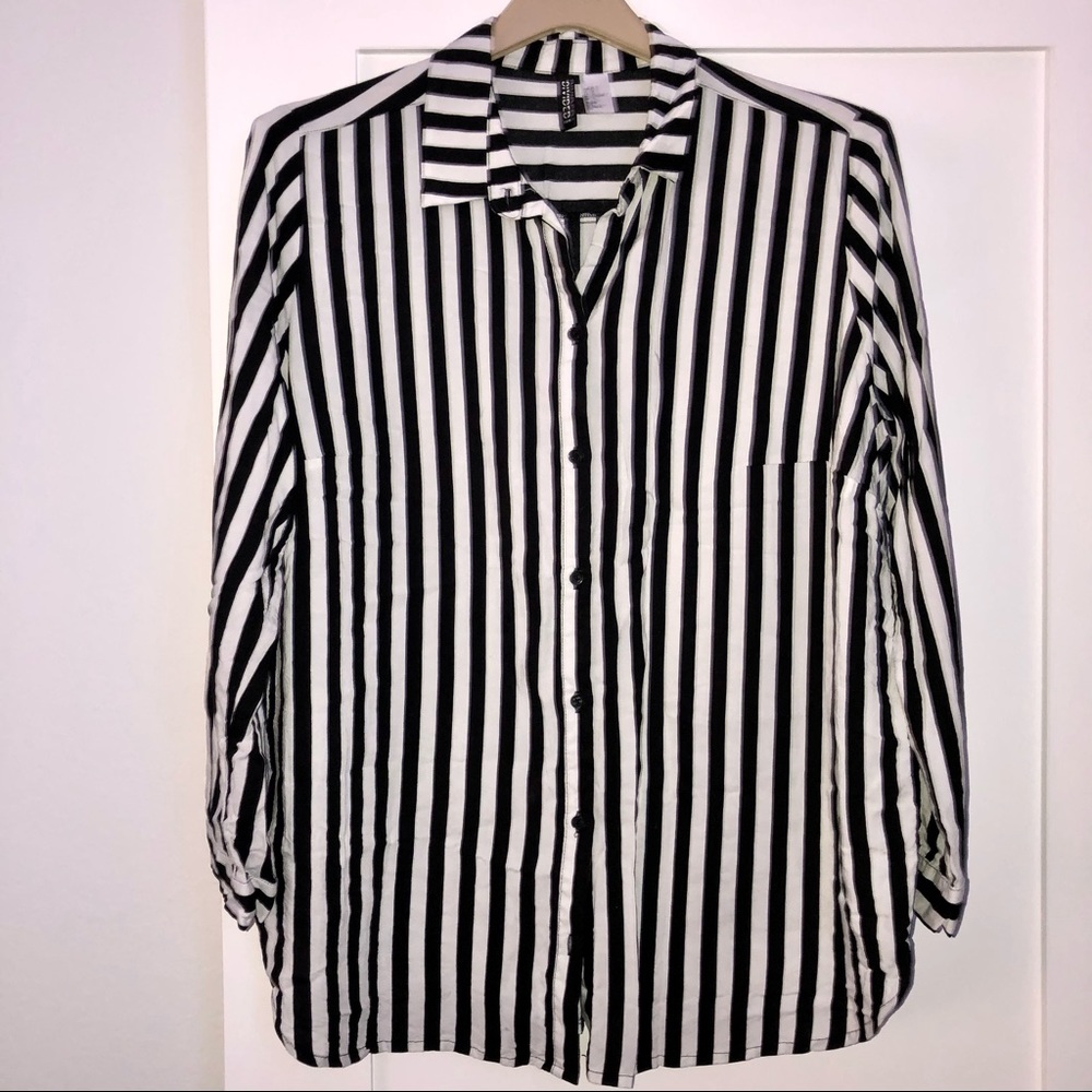 ZARA: button down stripe shirt